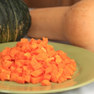 2lb Bag Dice Half Inch Butternut Squash No Skin