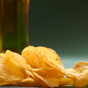 potato chips and beer